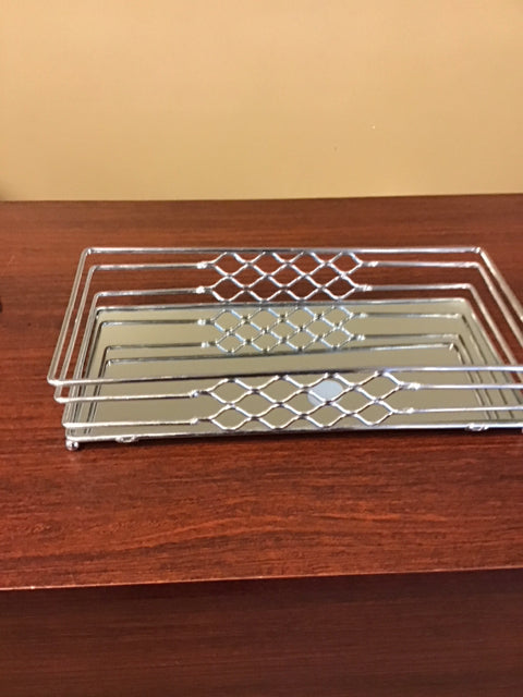 13.5"x16.5" Silver Mirrored Vanity Tray