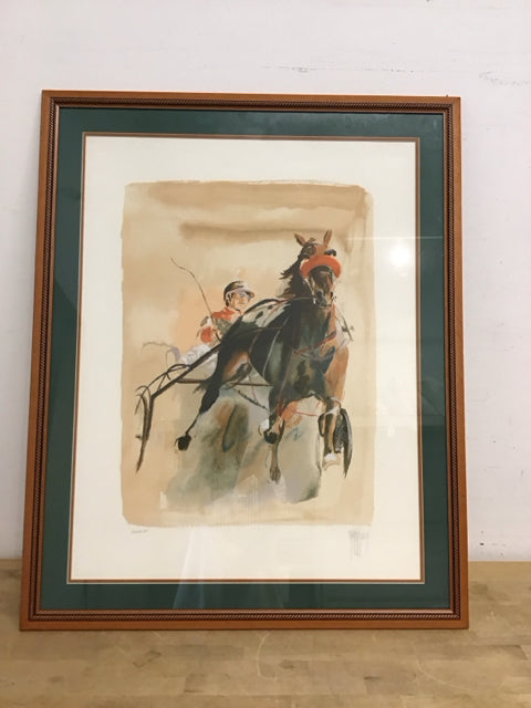 31x38 Framed "Pacer" Mark King S/N Serigraph