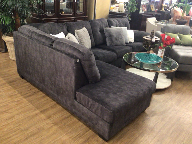 Ashley Furniture Grey Fabric Sectional