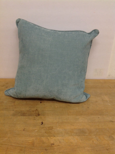 Sq Teal Linen Pillow