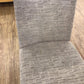 AS-IS Set Of 4 Dark Wood Upholstered Dining Chairs(Light Soil)