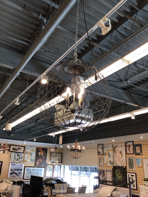 Currey & Co Simpatico Lg Orb Chandelier