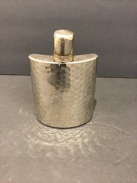 Silver Hammered Flask