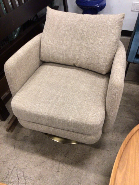 30" X 32.5" X 32.5" West Elm Auburn Swivel Chair