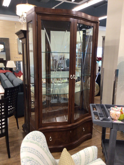 Thomasville Wood & Glass One Drawer China Cabinet