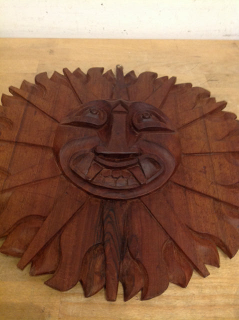 15" Wood Carved Wall Art