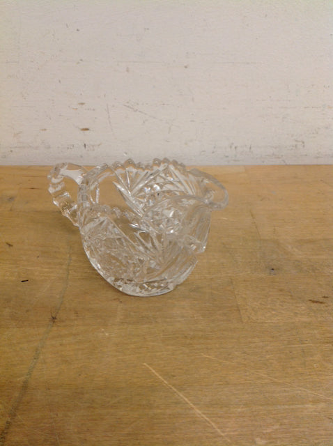 Small Cut Crystal Creamer