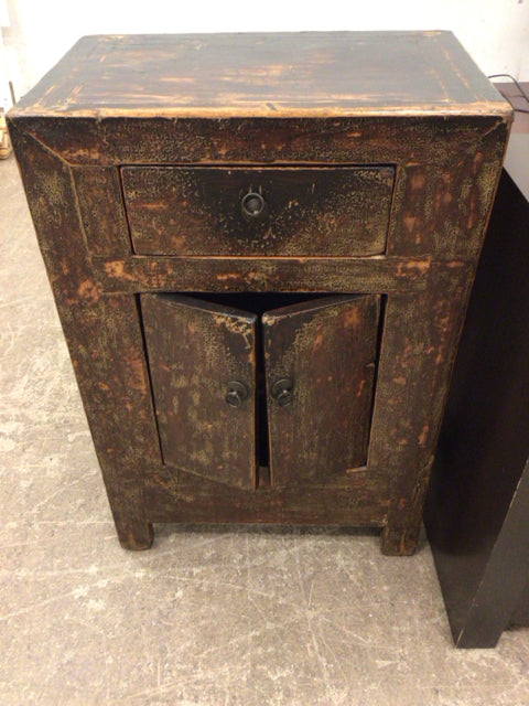 Small Wood Asian Cabinet