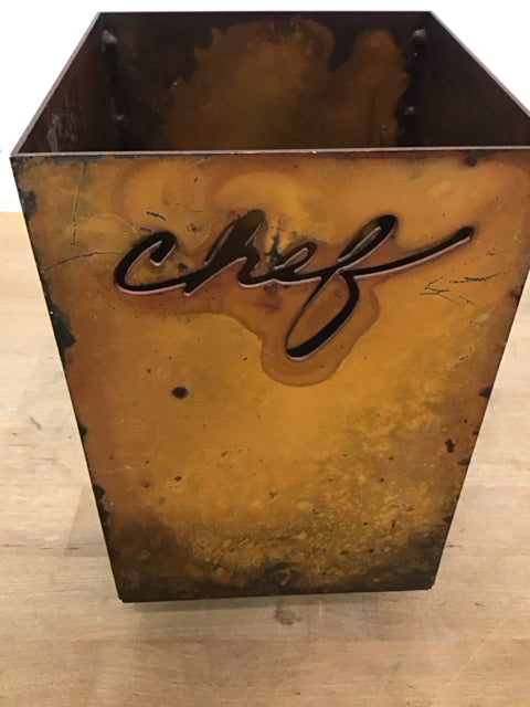 8" Prairie Dance Copper Utensil Holder
