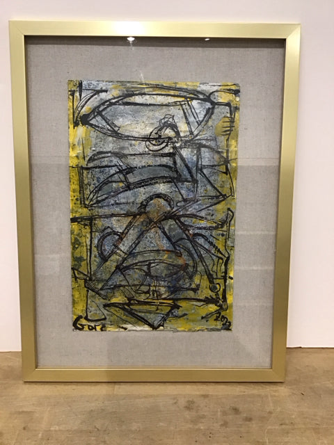 20x26 Framed "Abstraction in Progress" Alexander Gore COA