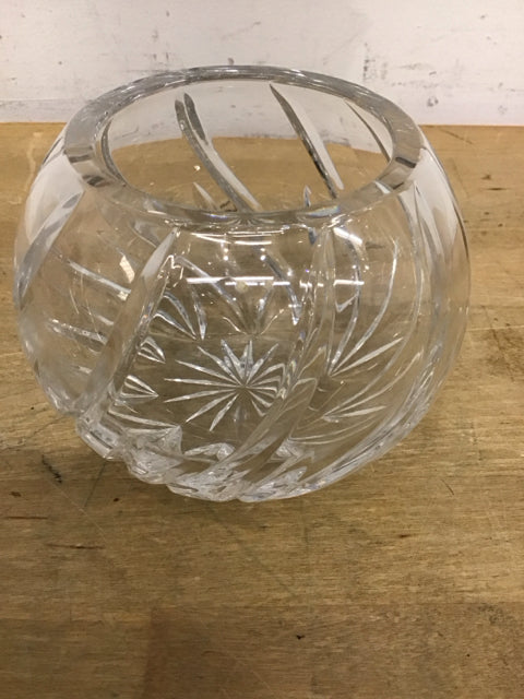4.5" Cut Crystal Rose Vase