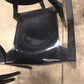 AS-IS Set Of 6 Black Lacqured Plastic Dining Chairs(Scratches/Marks)