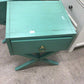 AS-IS Safavieh Green Wood One Drawer Nightstand(Top Dmg/Knicks)