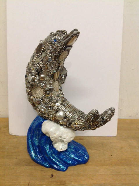 19"x8" Dolphin "Splash & Bubbles" By Susan David