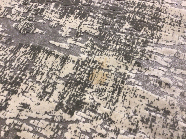 AS-IS 9'3" X 12'9" Nourison Michael Amini Ivory/Grey Rug(Stain)