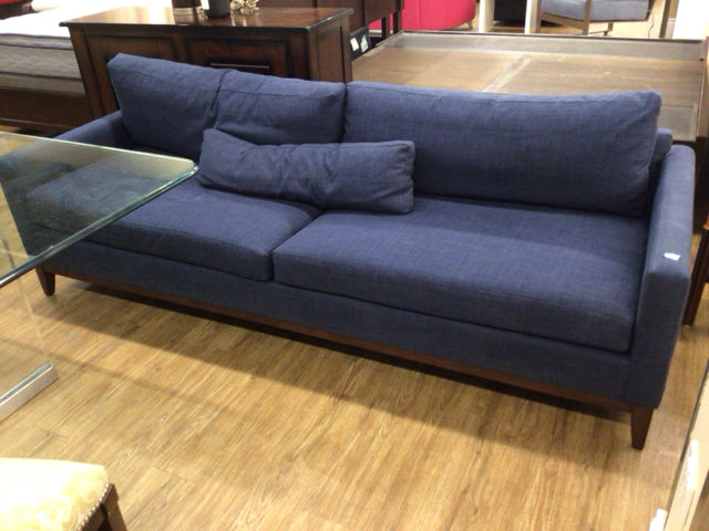 AS-IS Kravet Furniture Navy Blue Sofa(Marks/Light Soil)