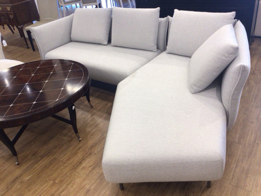 Antonini Modern Furniture Le Beaumont Grey Fabric Two PC Sectional