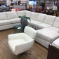 AS-IS City Furniture Kevin Charles 5PC Fabric Sectional(Light Soil)