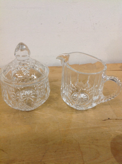 Cut Crystal Cream & Sugar Set