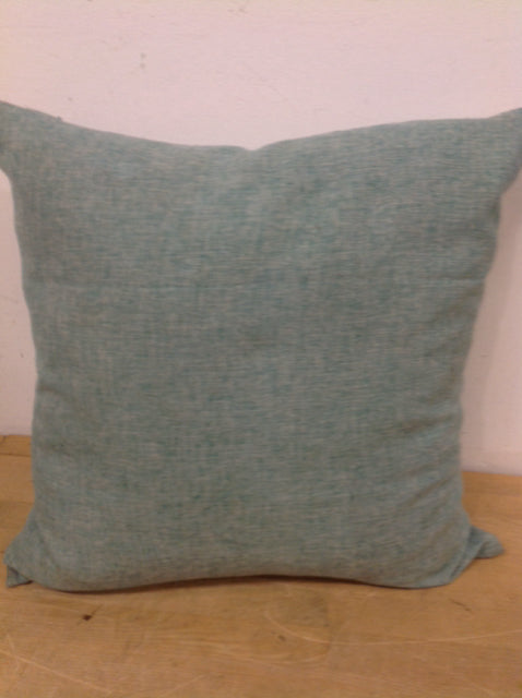 Pillow- 18" Green & White Weave