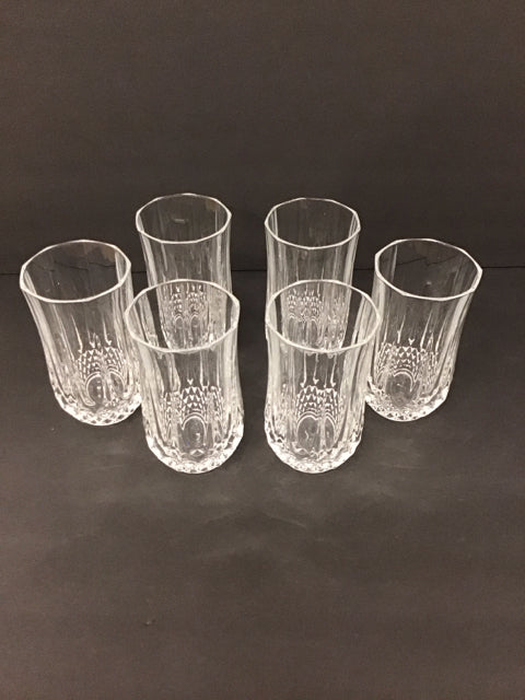 Set/6 Cristal d' Arques Longchamp Juice Glasses