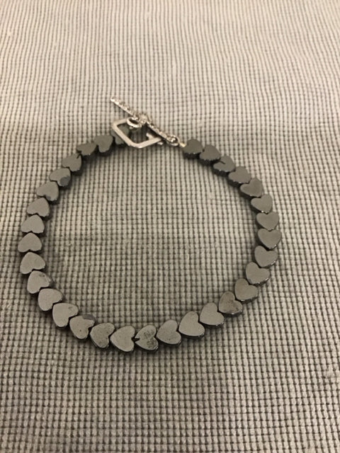 Heart Hermatite Bracelet By Susan David
