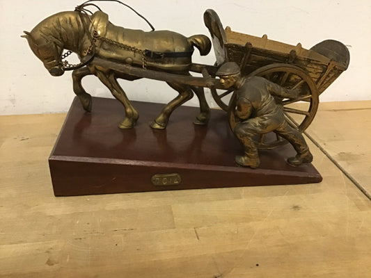 Bronze Horse & Cart