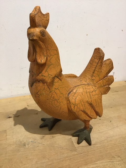 12" Resin Orange Chicken Sculpture