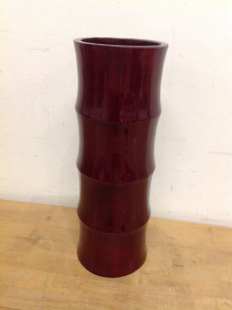 Vase- 16" Red Bamboo