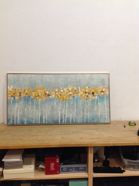 48x24 Abstract Mixed Media Print on Canvas