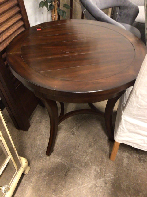 Bernhardt Round Wood End Table