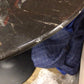 AS-IS 42" Modway Oval Black Marble Top Dining Table(Small Chip)