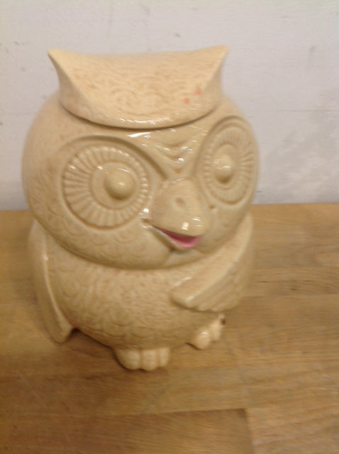 10" Ceramic Owl Cookie Jar