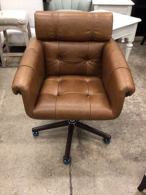 Four Hands Arnold Brown Leather Desk Chair