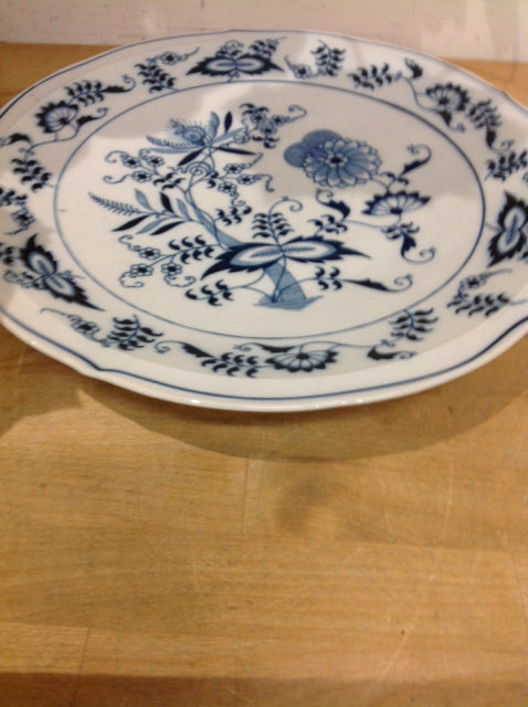 12" Blue Danube Footed Plate