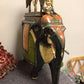 Painted Wood Elephant