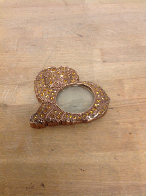 Gold Stone Bear Magnifier Glass