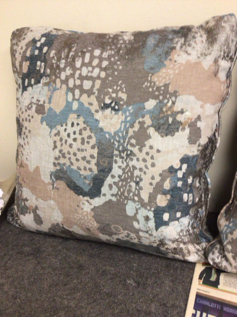 Blue/Grey Fabric Pillow