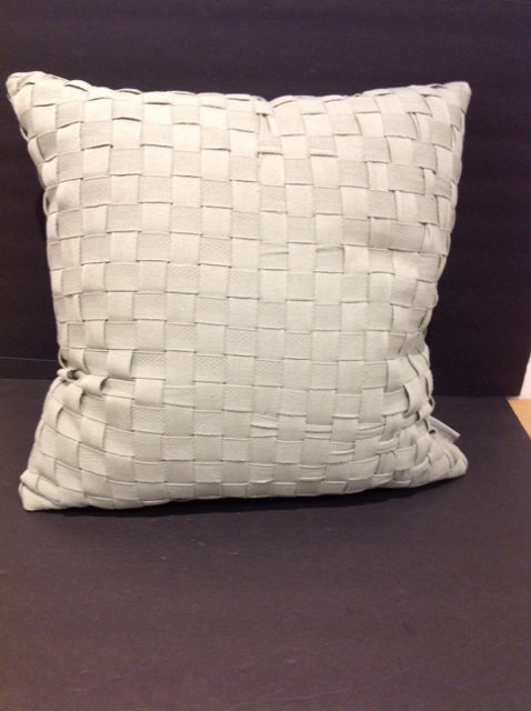 Green Ribbon Weaved Pillow