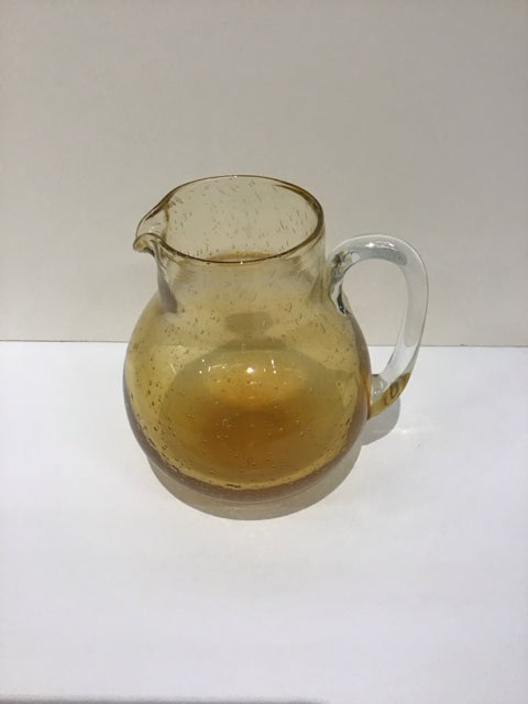 7" Amber Glass Pitcher
