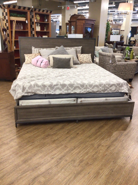 Aspen Home Wood Metal Trim King Bed