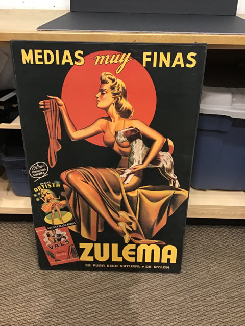 23x35 "Medias muy Finas" Acrylic on Canvas