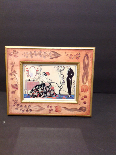 4x6 Wood Frame w/Painted Flowers