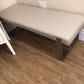 53" Beige Vinyl Chrome Base Bench