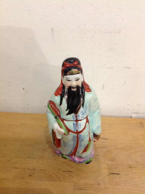 7" Asian Porcelian Man Statue