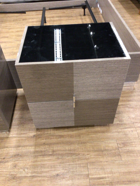 24.25" X 17.75" X 25.75" RTG Dominique Gray Nightstand