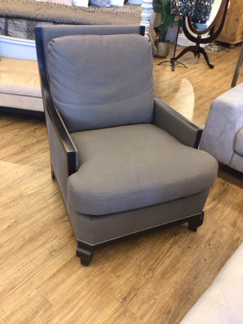 NuHouse Chester Grey Linen Lounge Chair