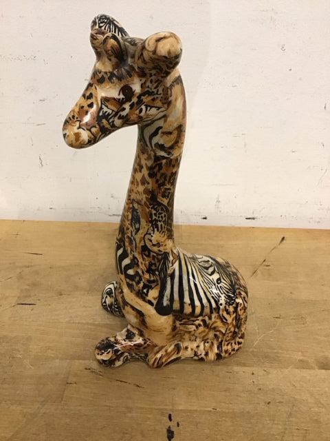 10.5" Animal Print Giraffe