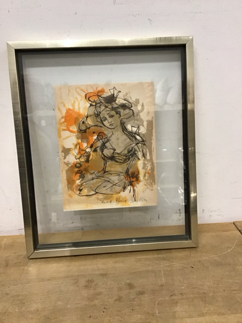 18"x15" "Seated Female" By Madeline Sallier Art