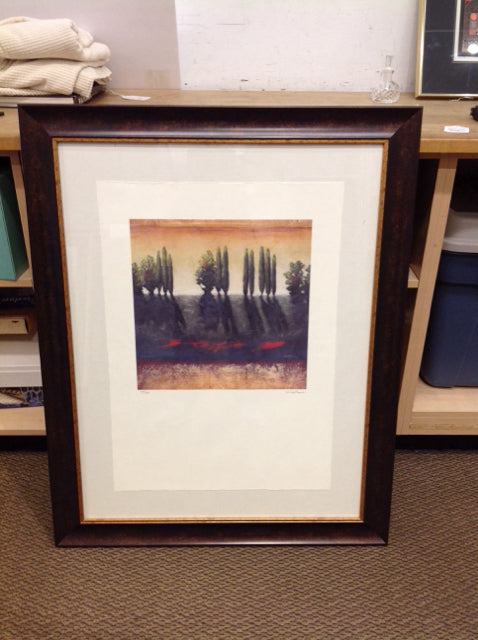 31x39 Framed Kirt Brown S/N Lithograph